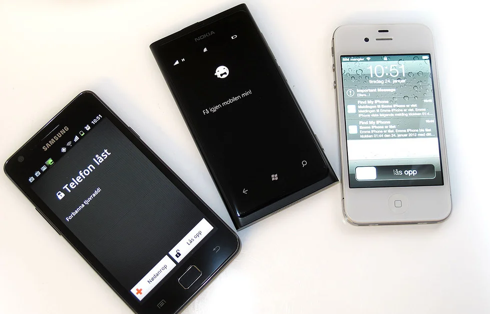 låste smarttelefoner, statens-dataforum.no